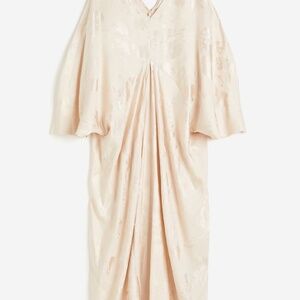 JACQUARD-WEAVE KAFTAN DRESS